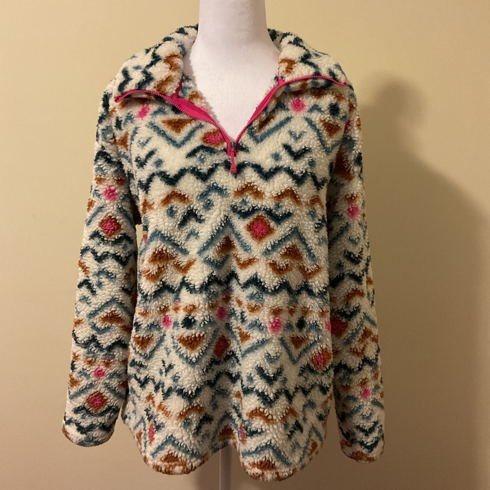 Eddie Bauer Multicolor Patterned Women's Sweater
